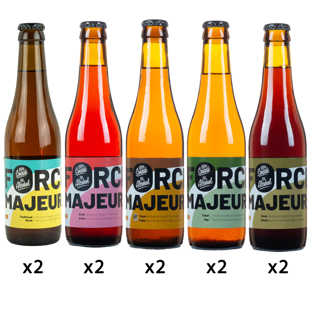 Force Majeure Ultimate Non Alcoholic Belgium Beer Collection (10 Drinks)