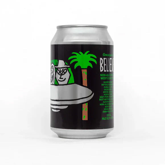 Omnipollo Believe - Non Alcoholic West Coast IPA - Image 3