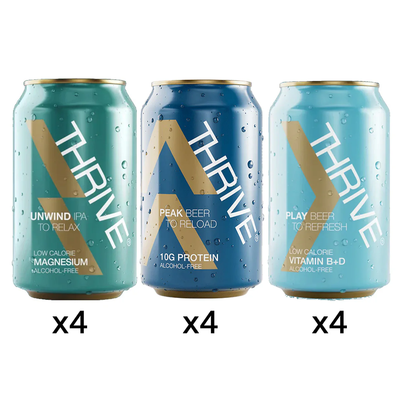 Thrive Mixed Case – Non Alcoholic Functional Beer 12 Pack
