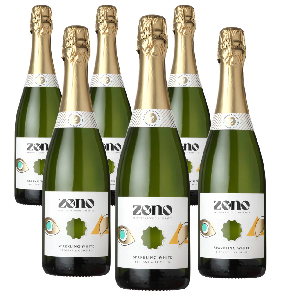 Zeno Sparkling White - Non Alcoholic Sparkling White Wine - Image 3